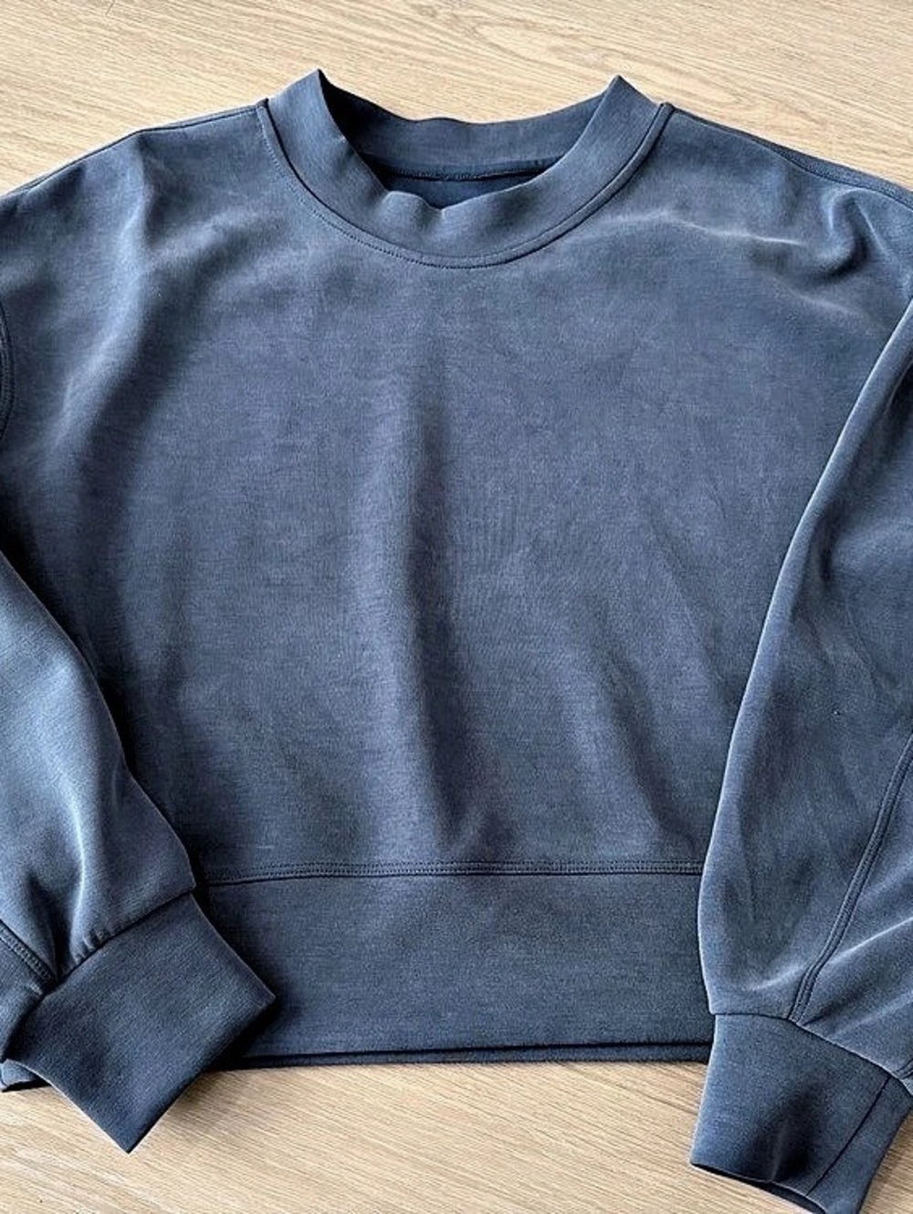 lululemon Softstreme Perfectly Oversized Cropped Crew Blue